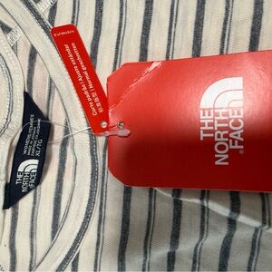 The North Face Navy and White Striped Tee